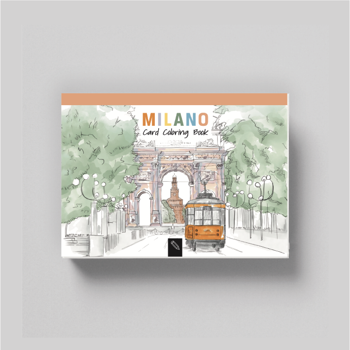 Vykort att måla Milano