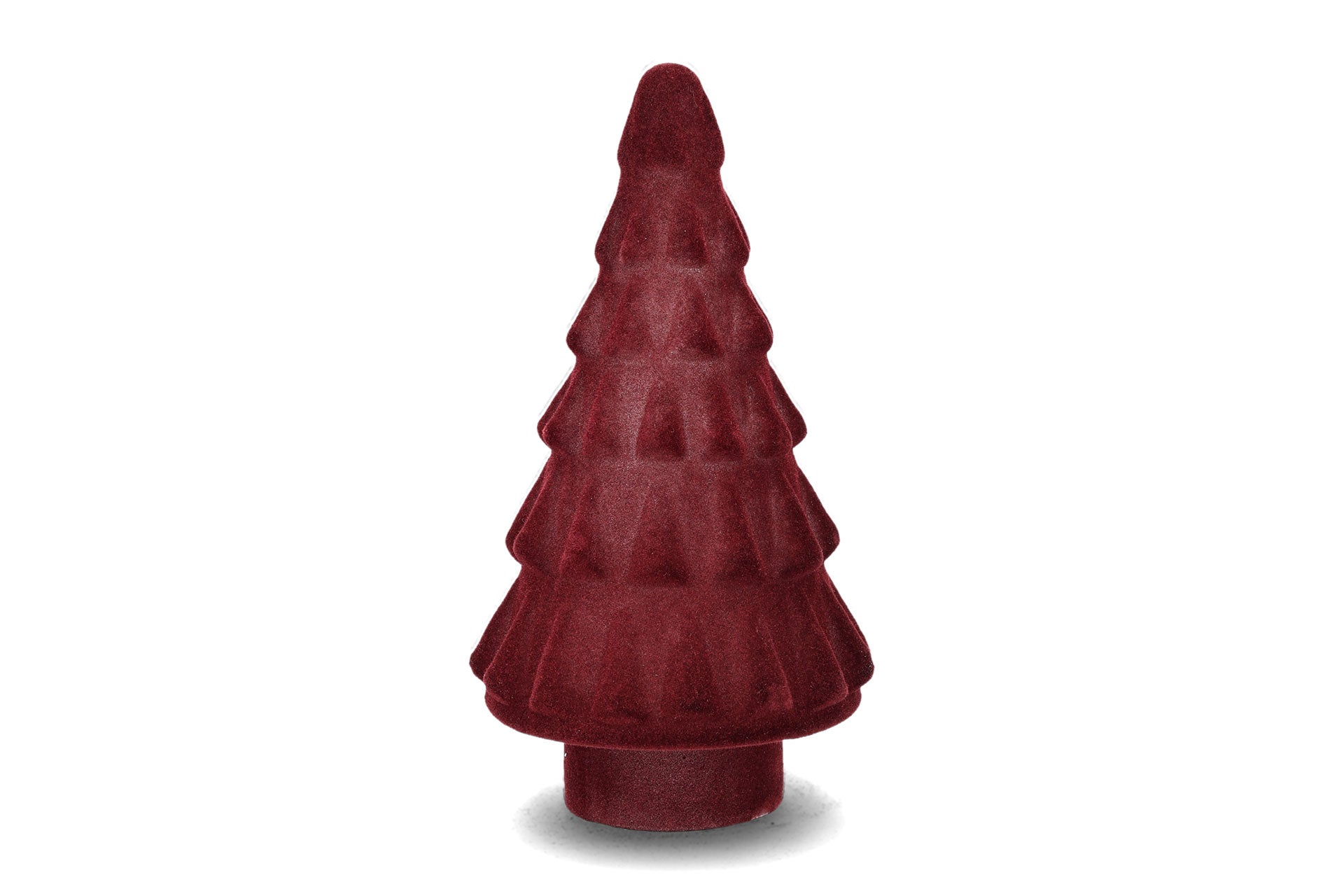 Jukdekoration sammetsgran burgundy