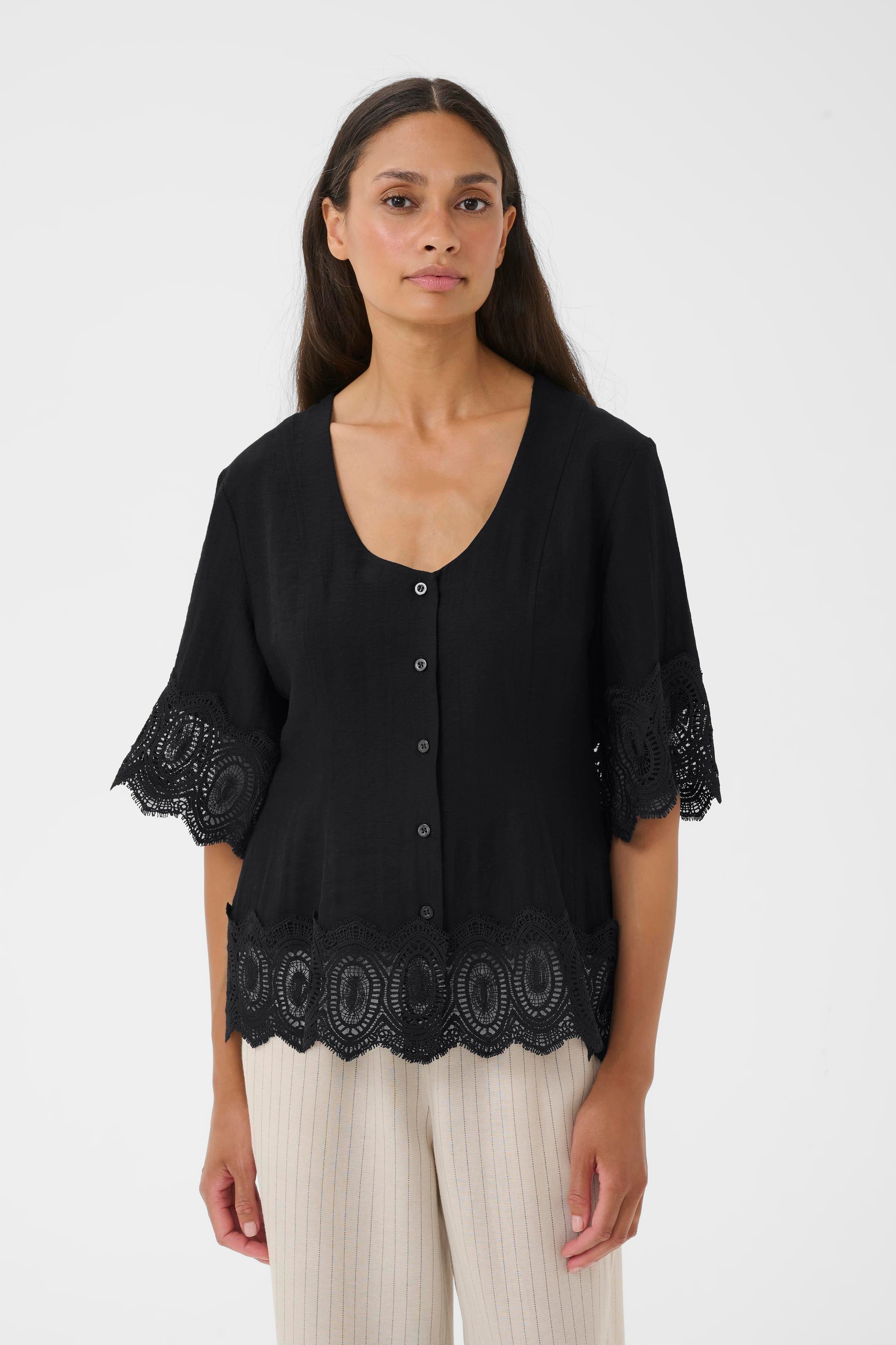 karen by simonsen blus urith svart
