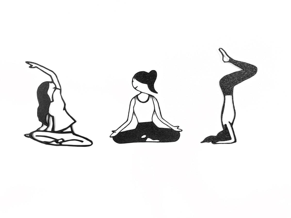 Väggdekoration - Yoga: Pantalon noir