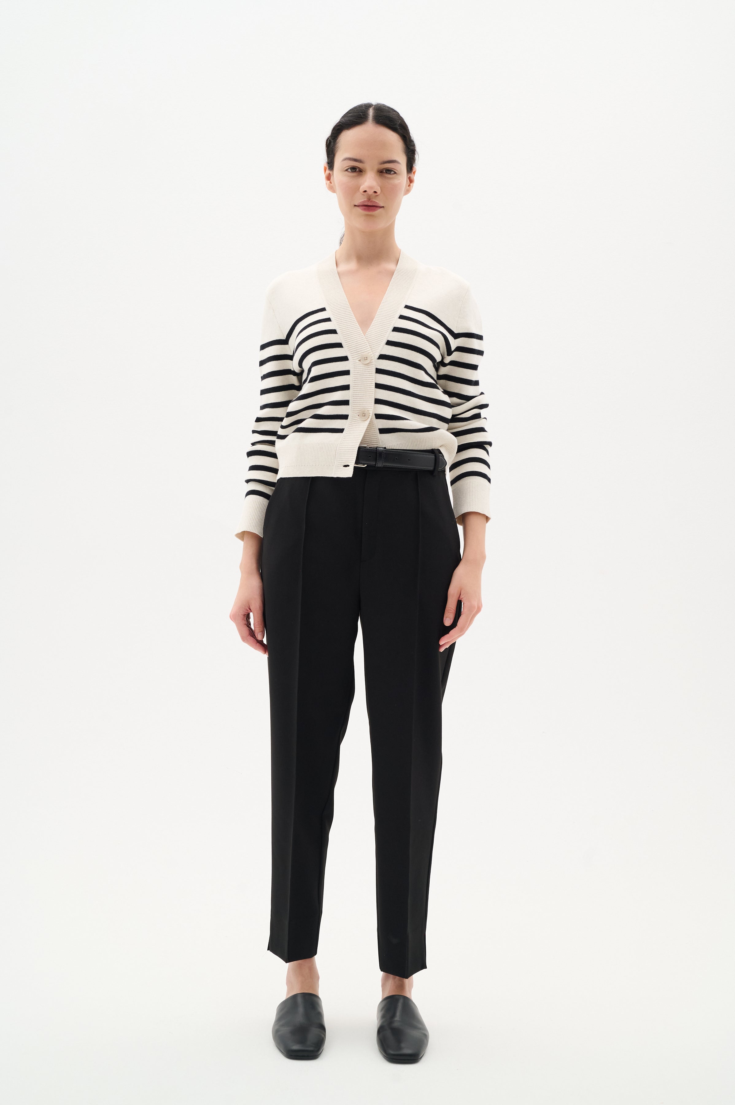 Inwear Wallis Cardigan Svart randig