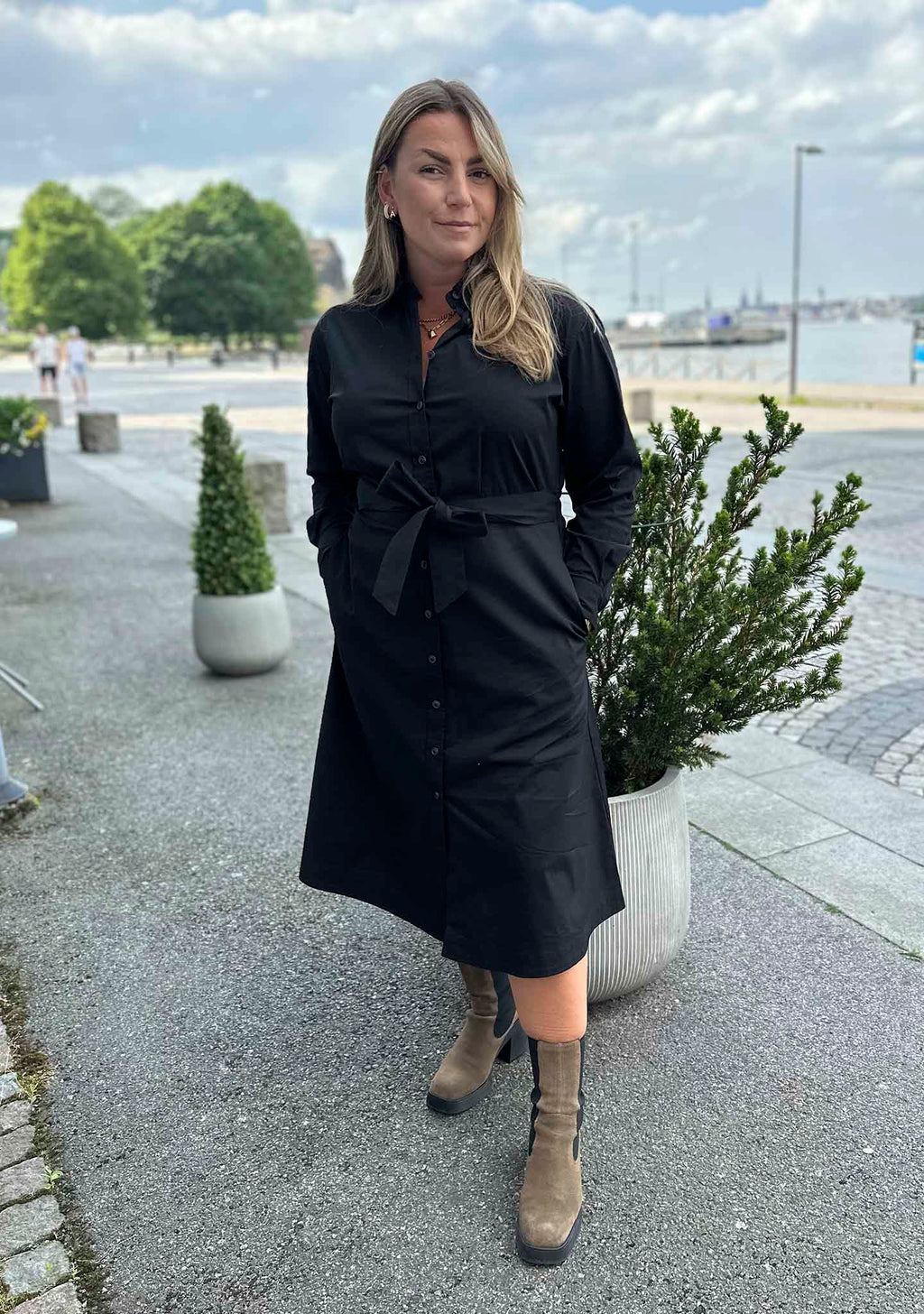 ISAY SIGGA SKJORTKLÄNNING NAVY