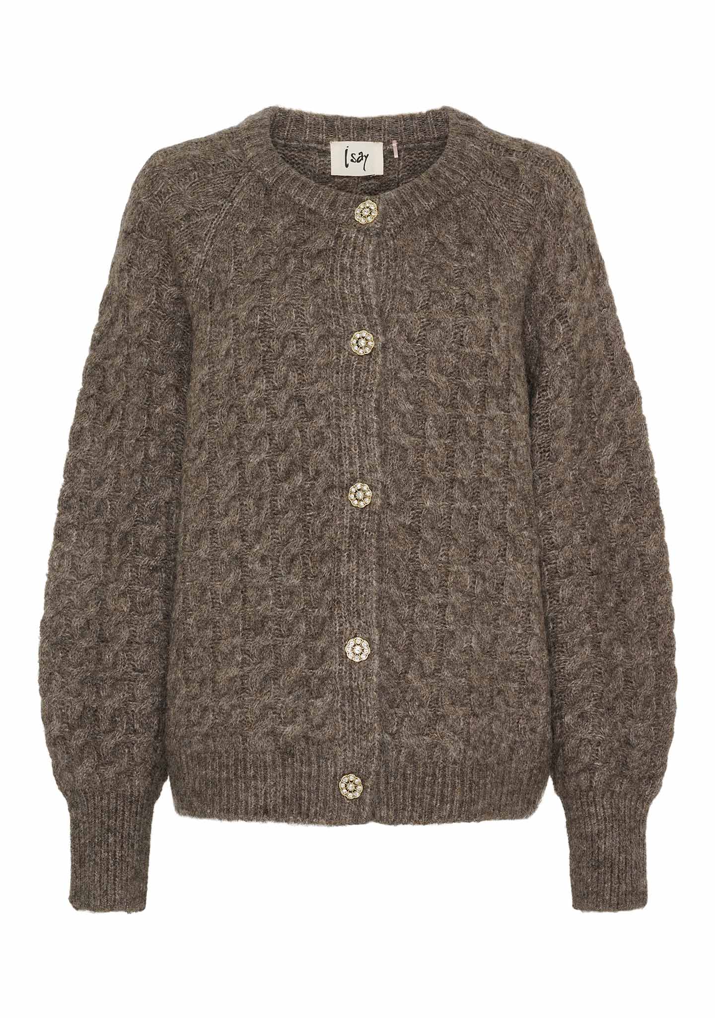Isay kabelstickad cardigan anna