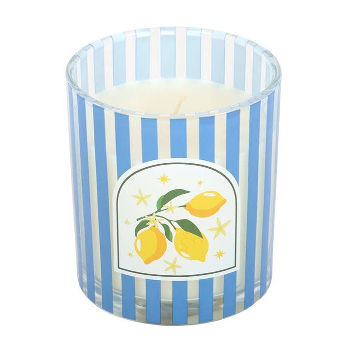 Doftljus med sockrad citron