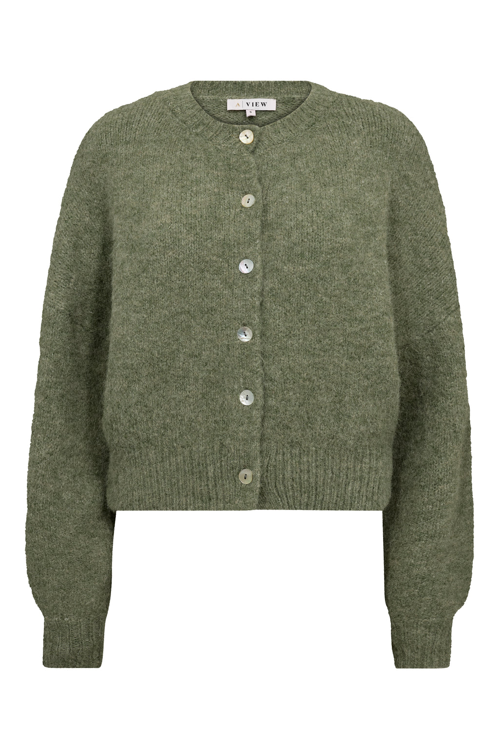 A view stickad cardigan