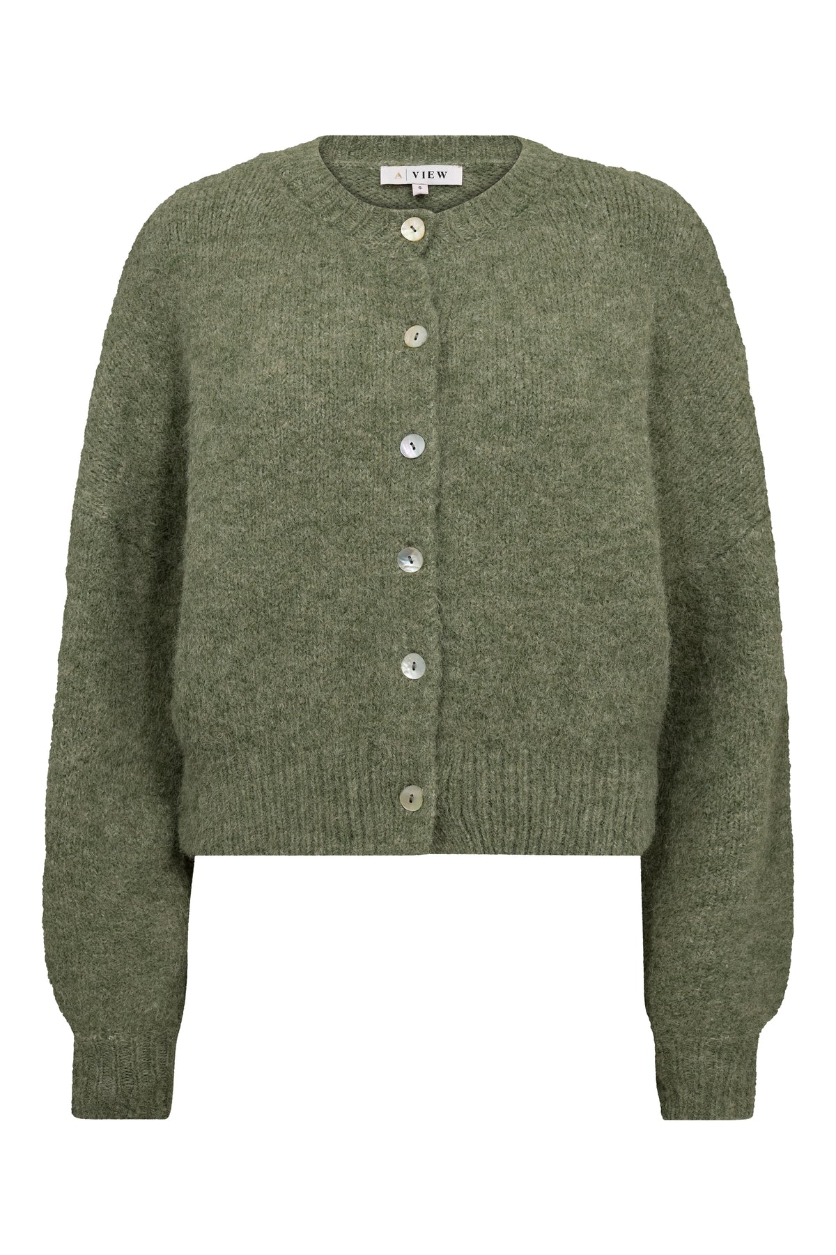 A view stickad cardigan