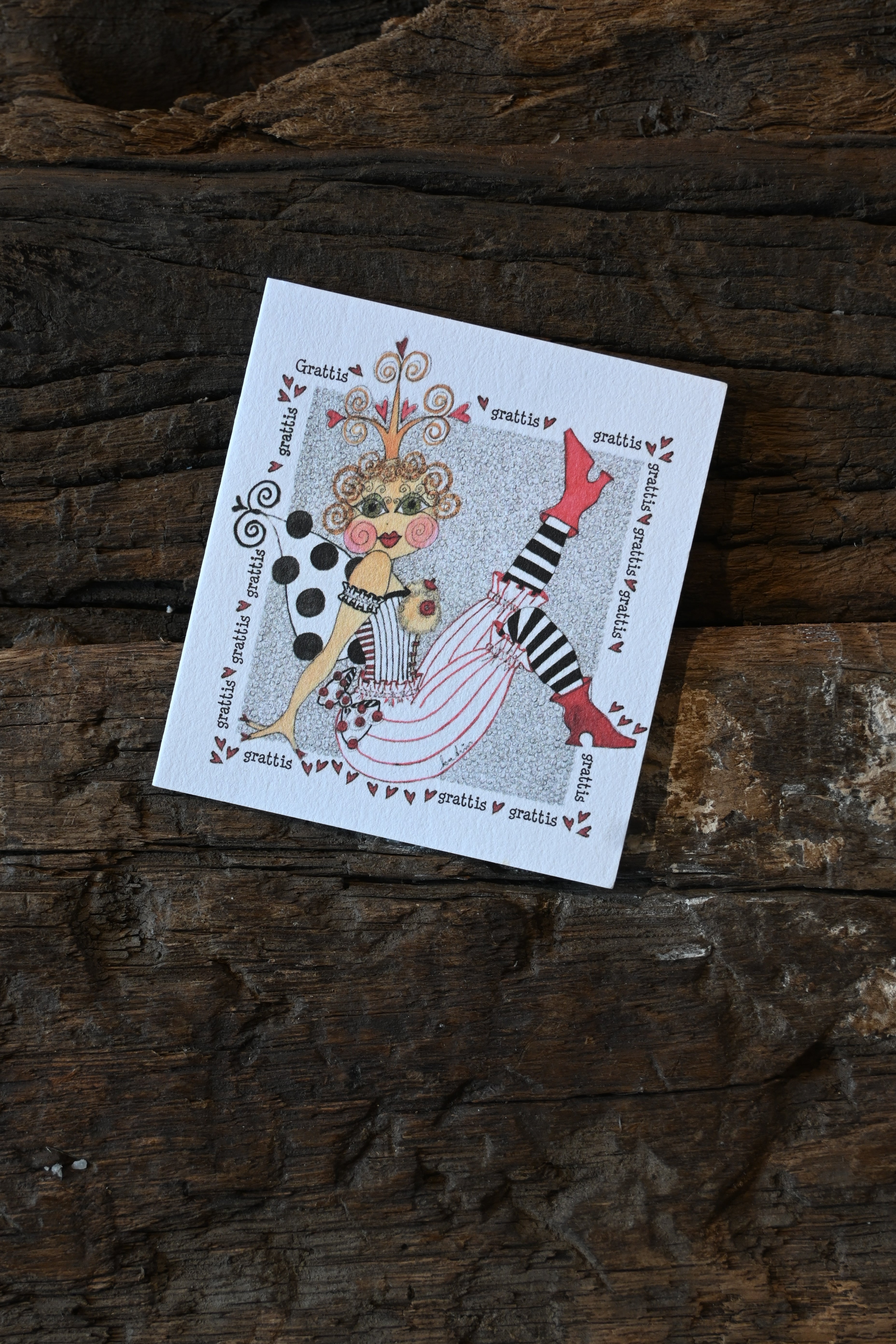 Kort litet "Grattis"