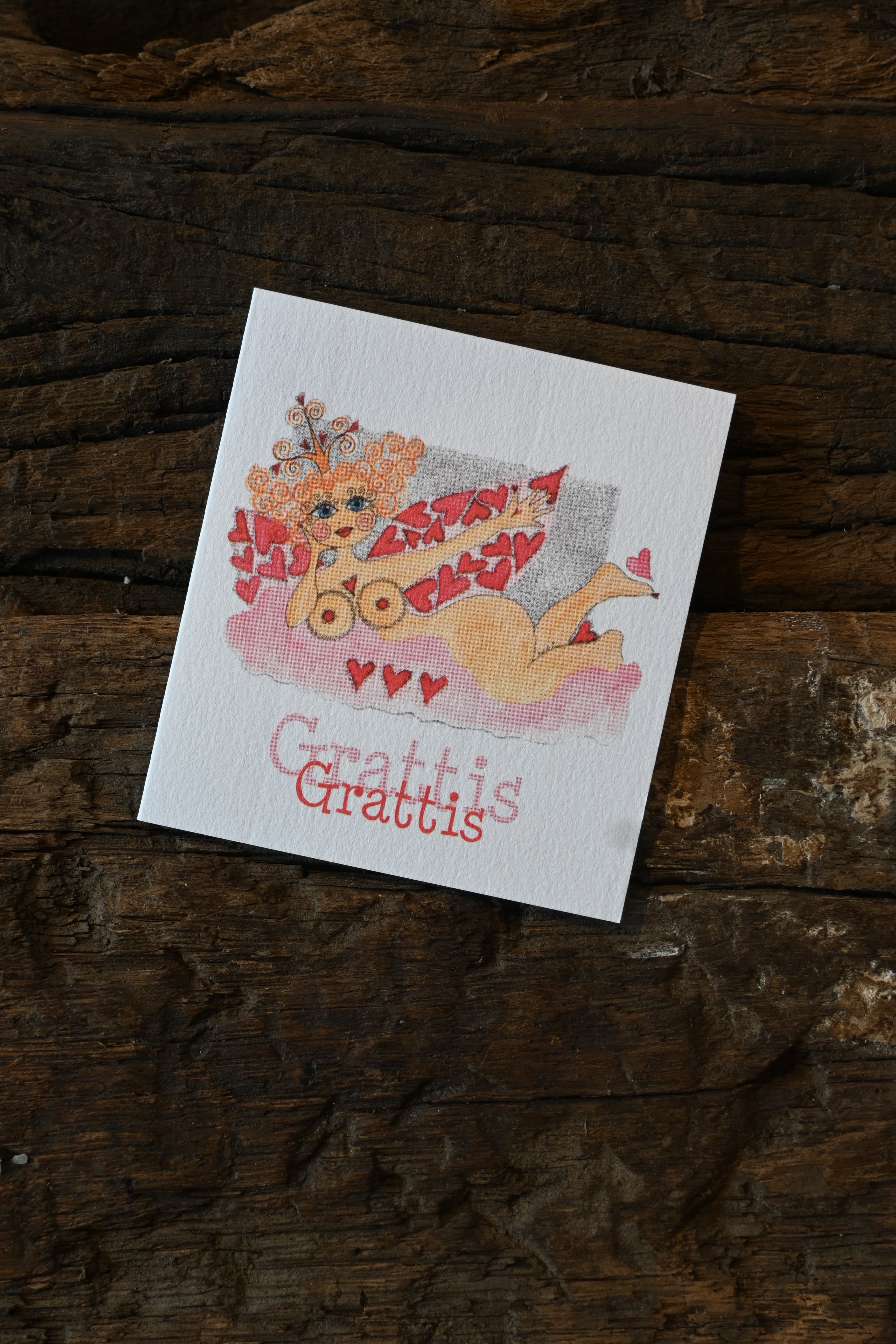 Kort litet " Grattis Tummelisa"