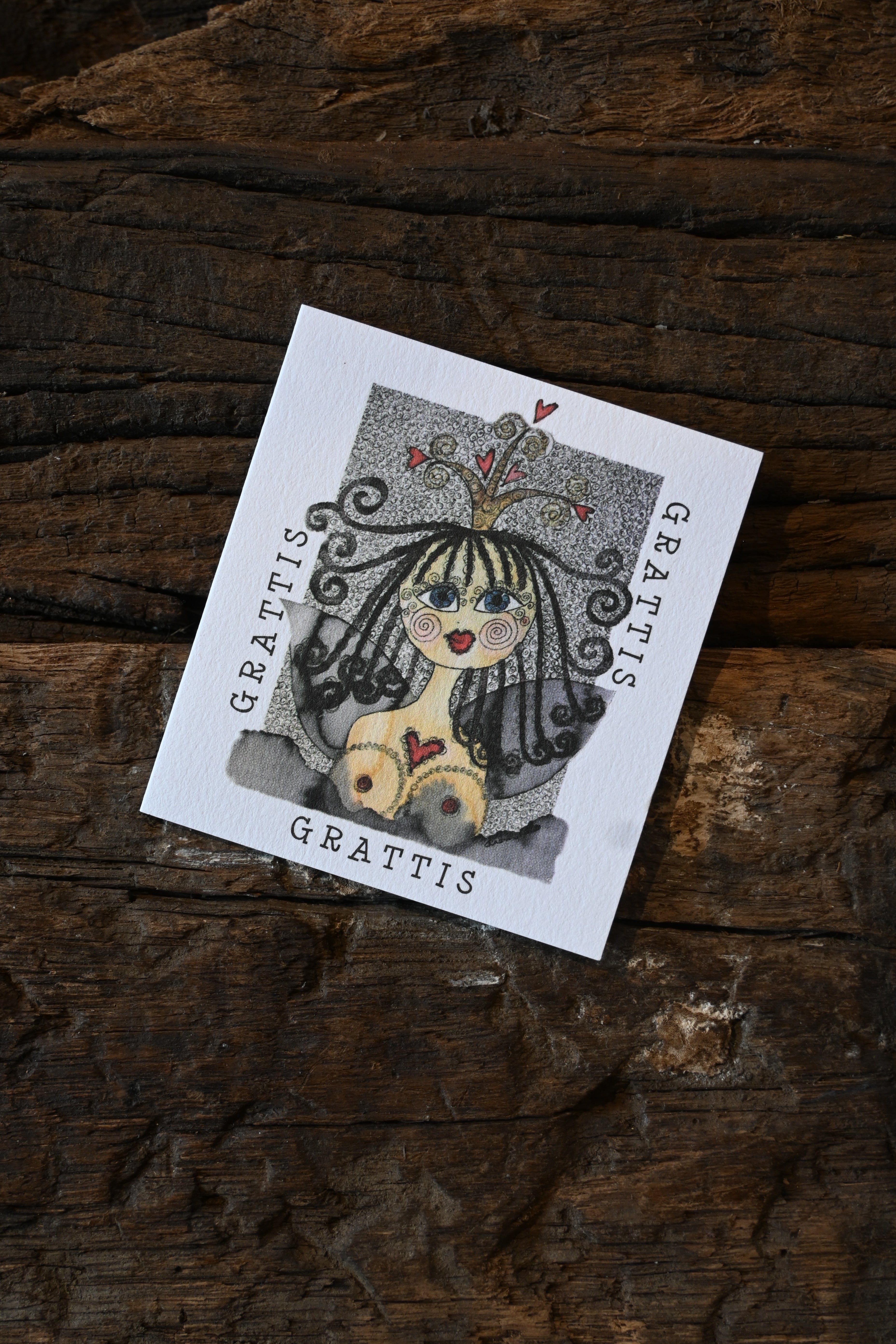 Litet kort "BB Grattis"