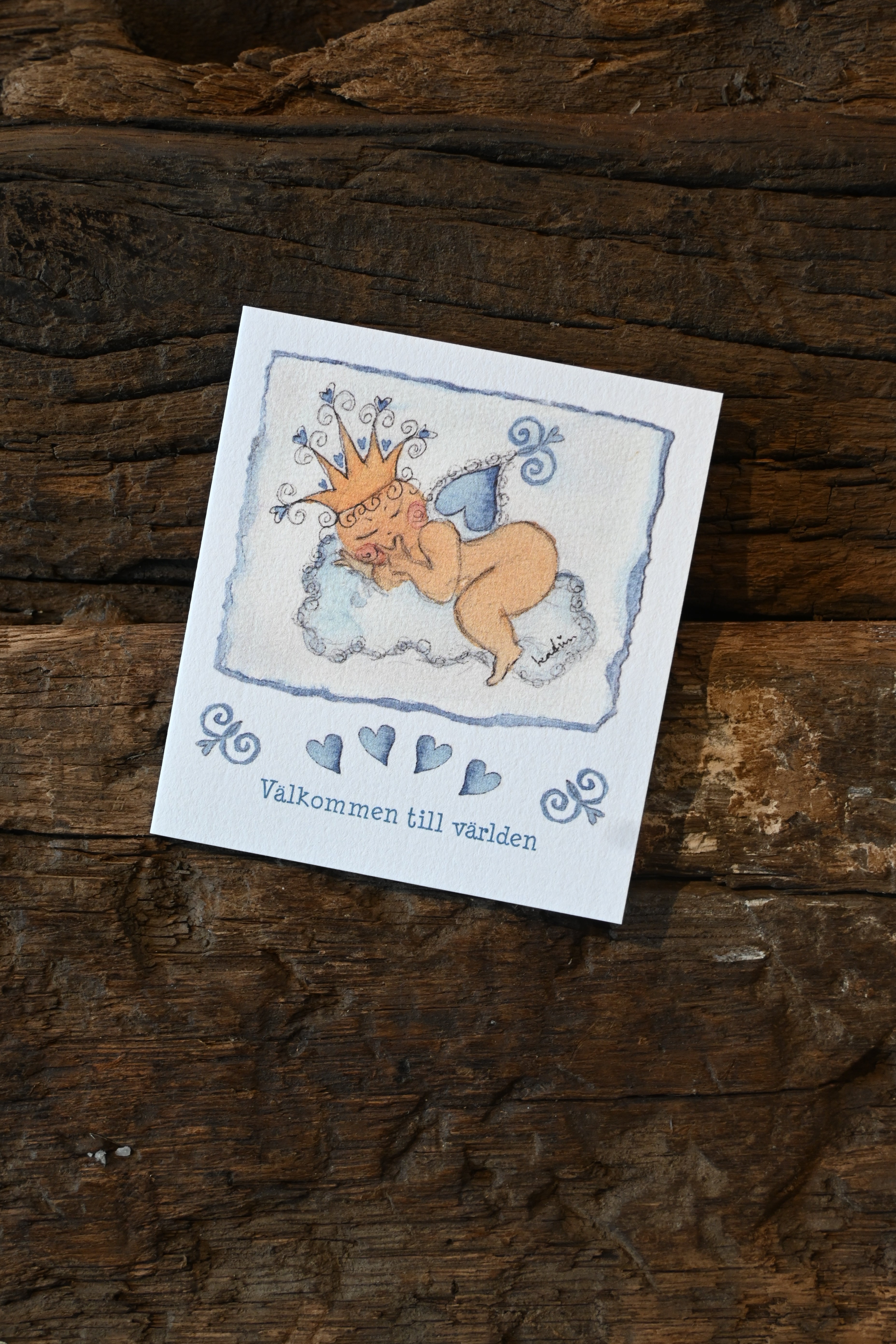 Kort litet " Välkommen till världen"
