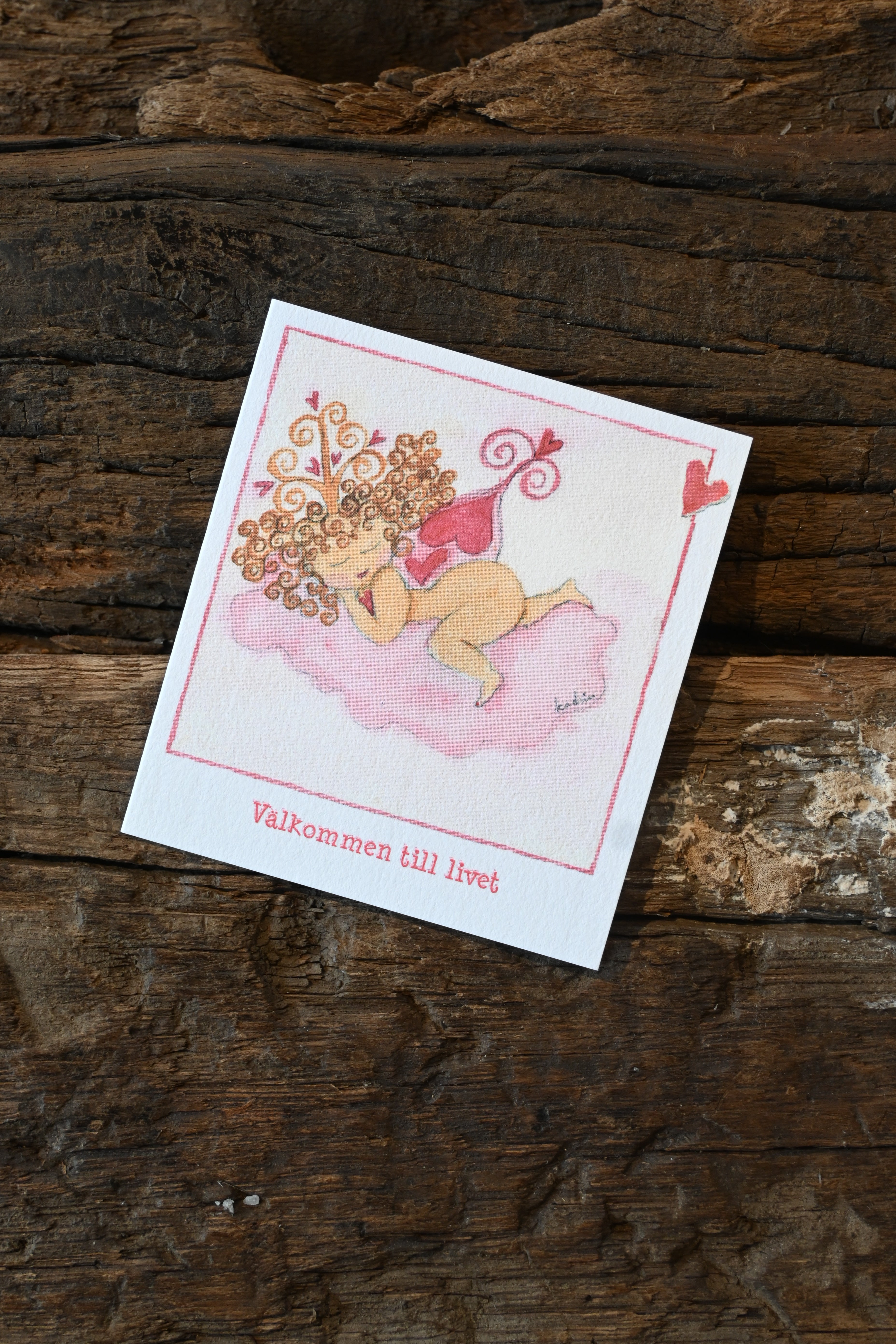 Kort litet " Välkommen till världen"
