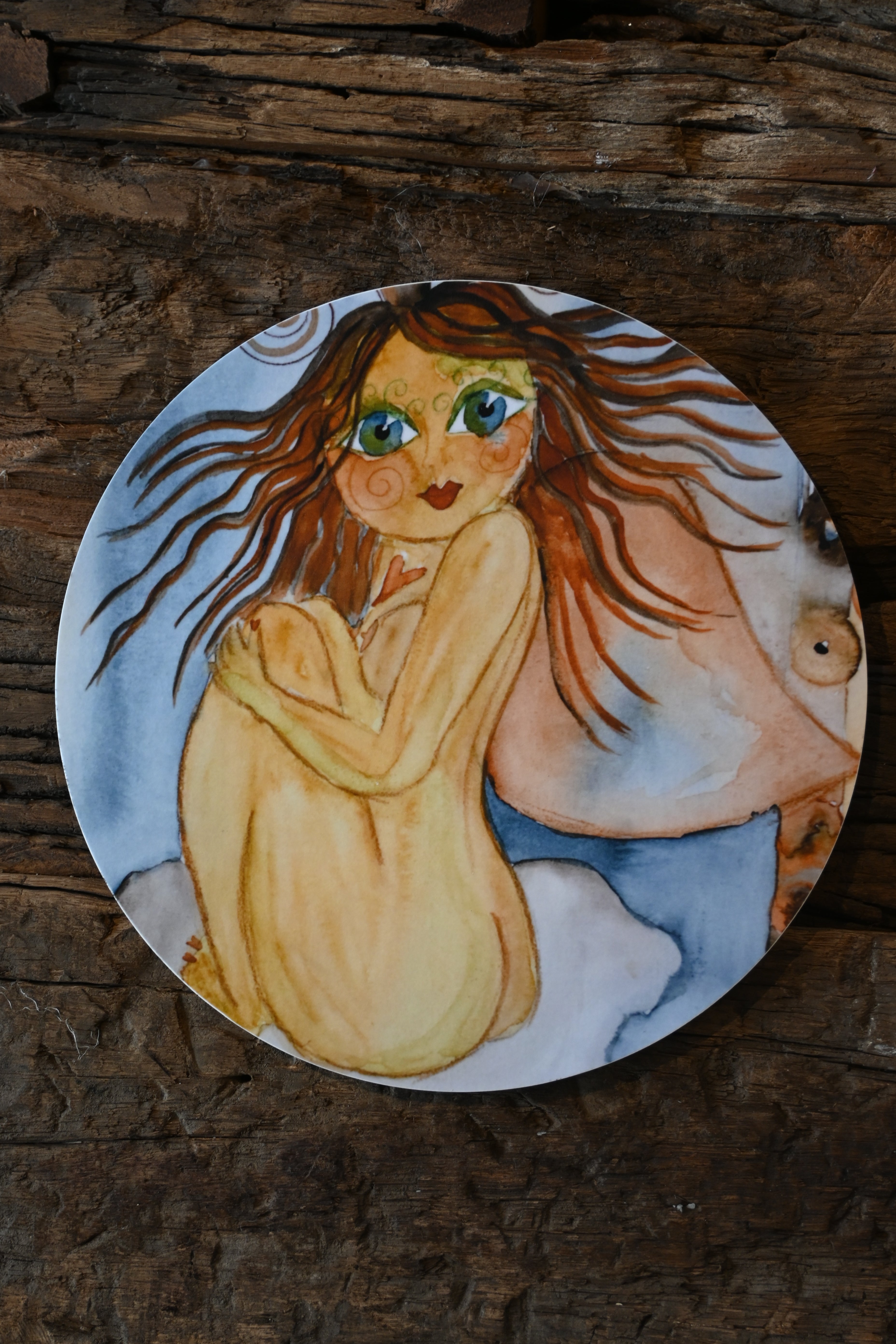 Katrin Skoglund Grytunderlägg " Ängel på väg"