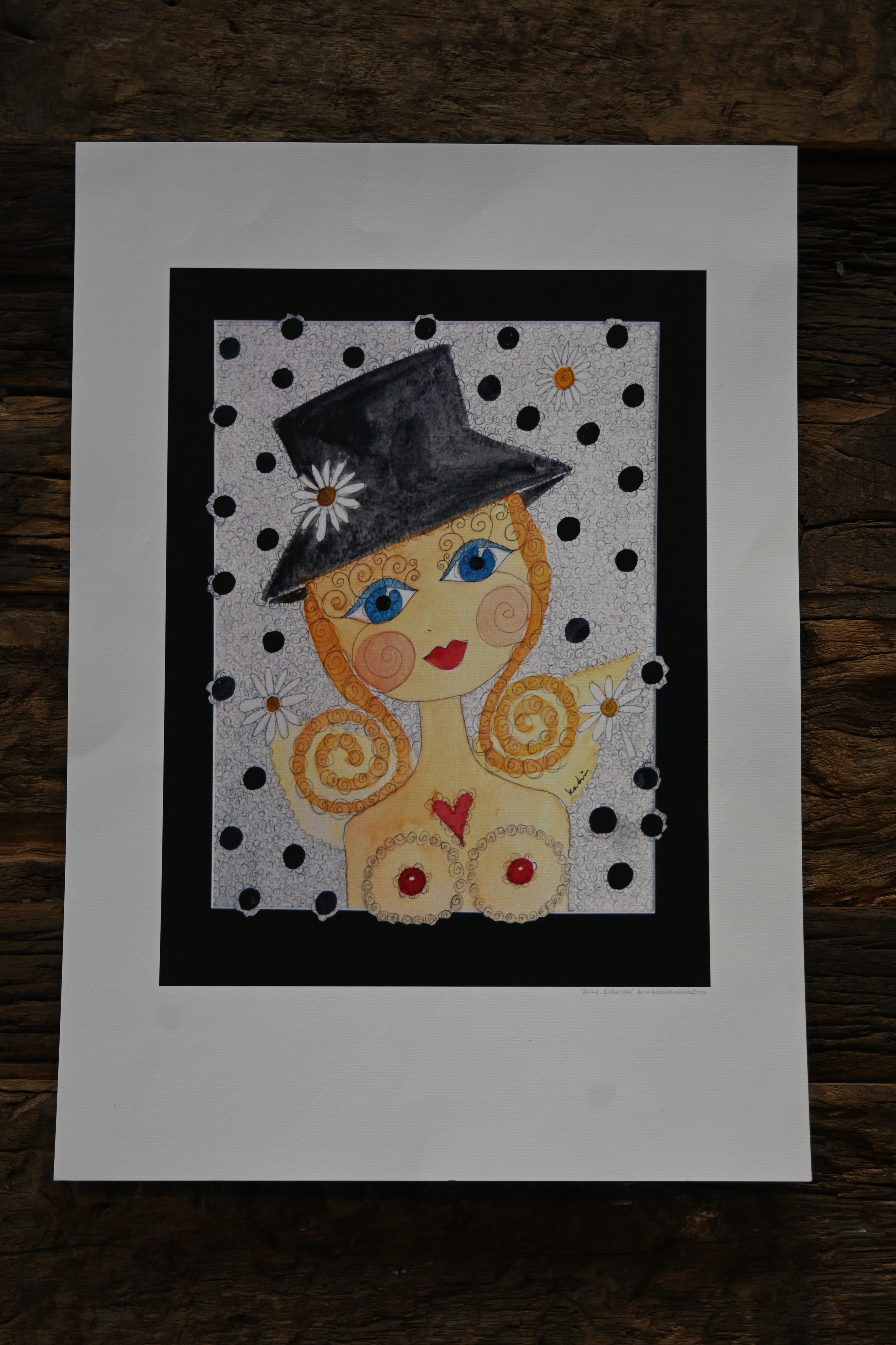 Katrin Skoglund konstblad ´Älskar, älskar inte´