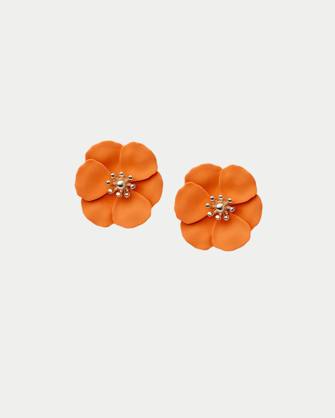 bow19 örhänge flower orange