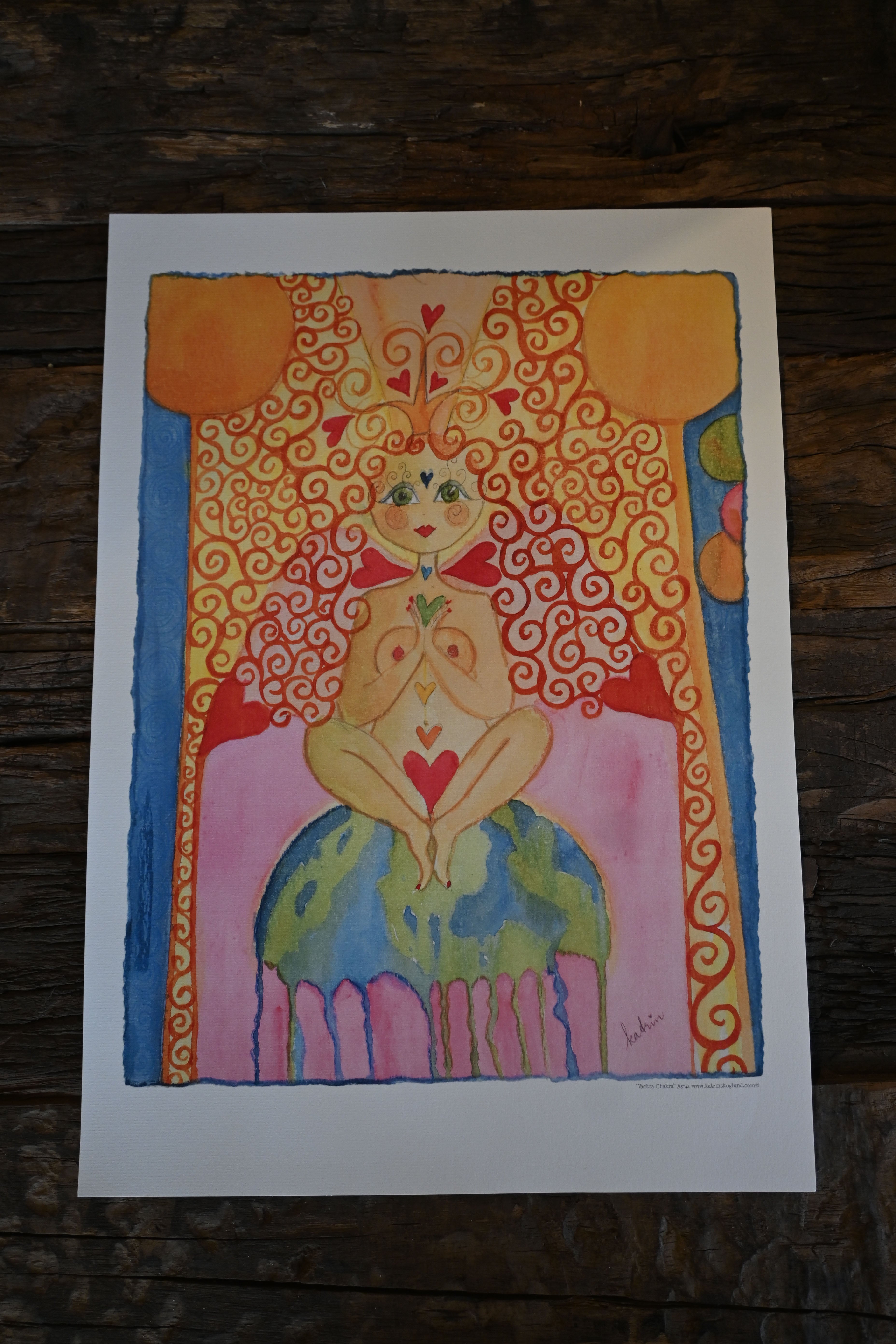Katrin Skoglund Konstblad Vackra Chakra