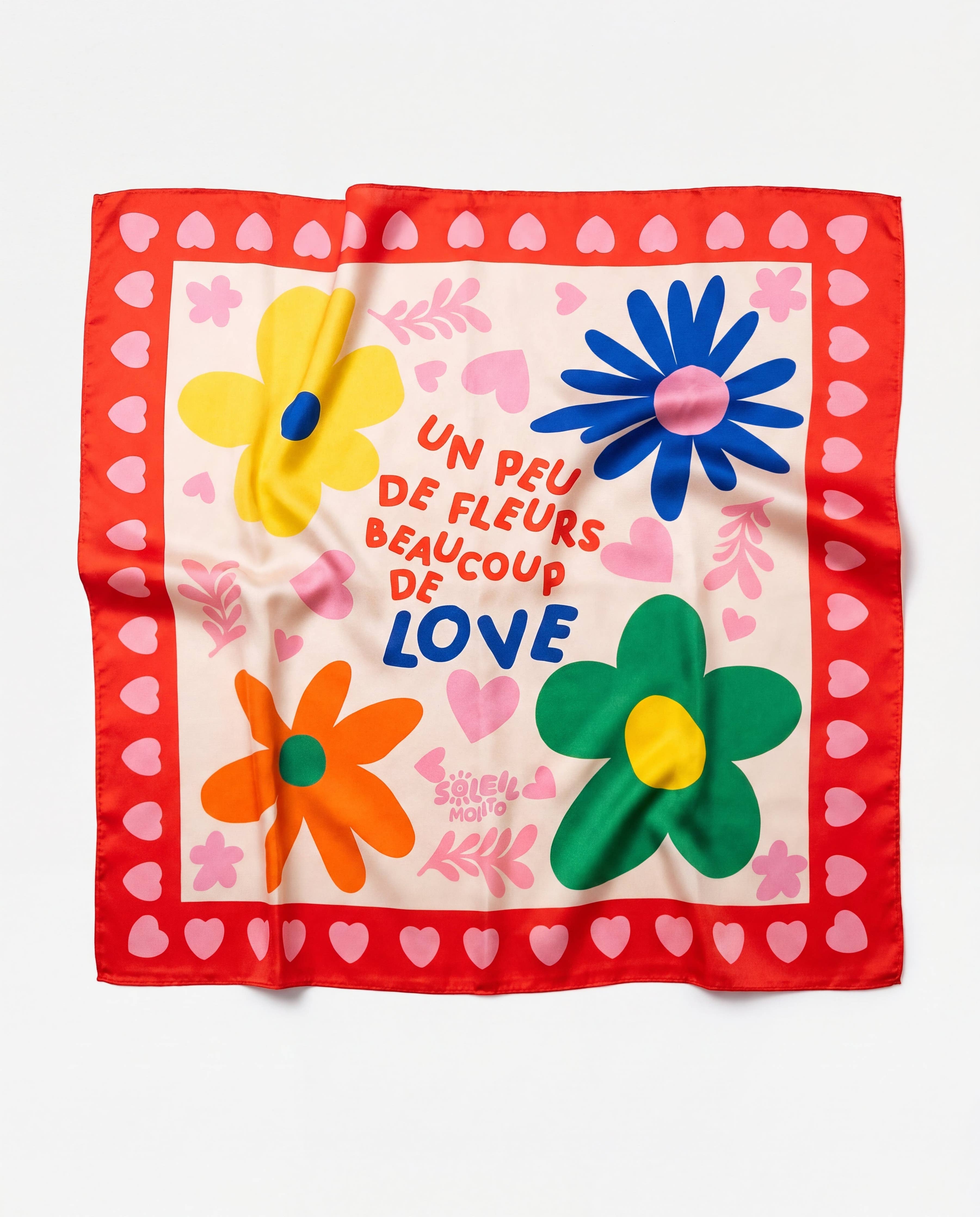 FOULARD - BLOMMOR OCH KÄRLEK (pris inkl. moms)