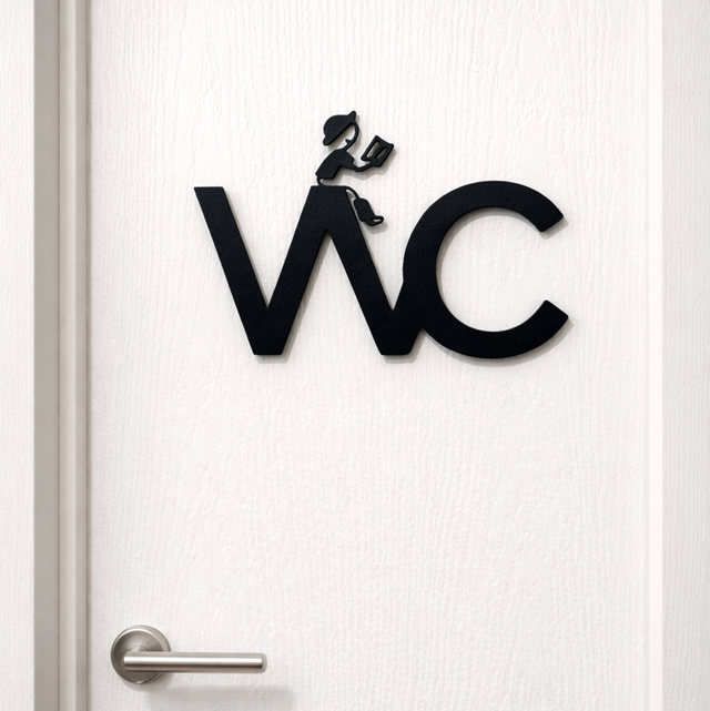 Väggdekoration - WC