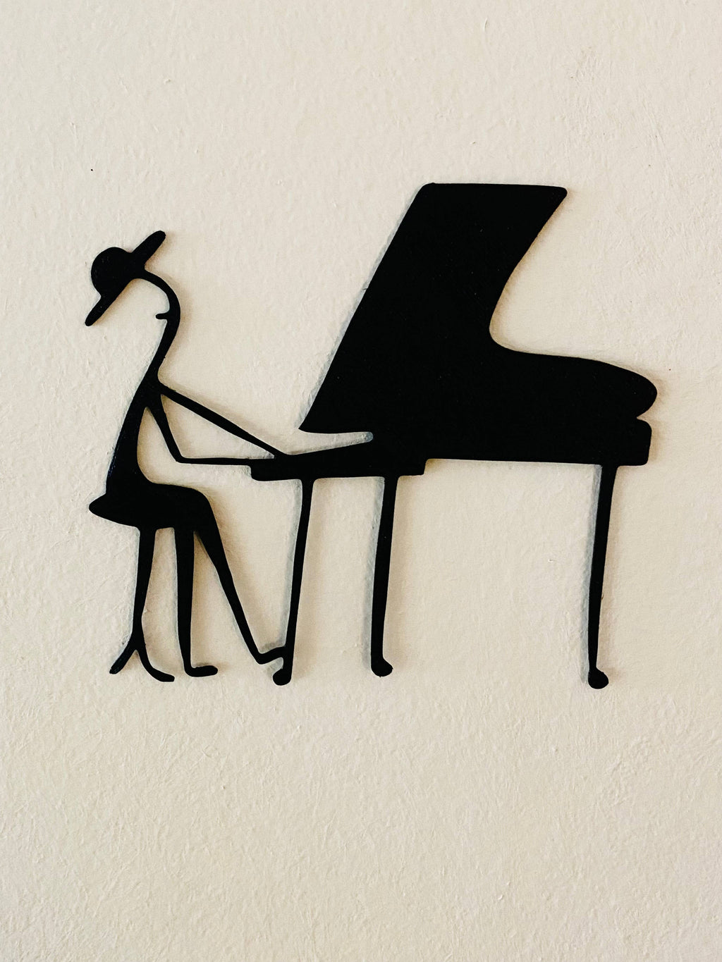 Väggdekoration - manlig pianist