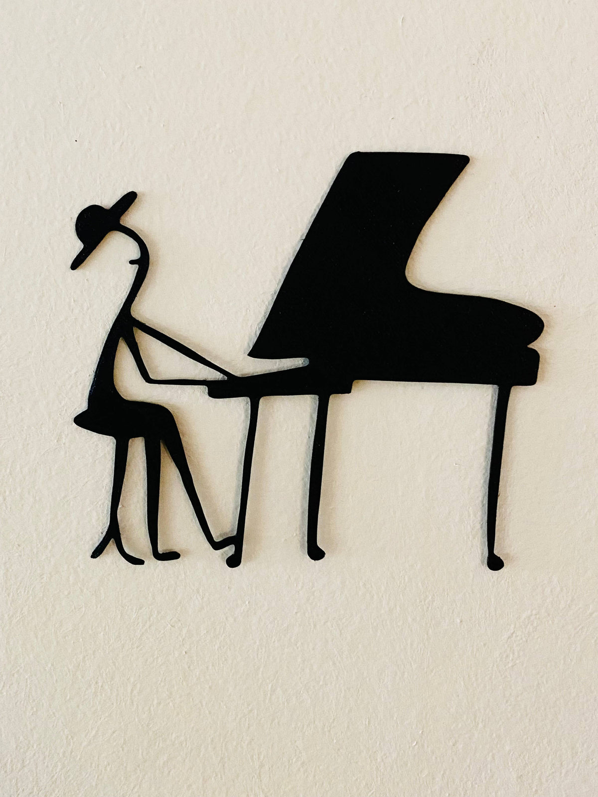 Väggdekoration - manlig pianist