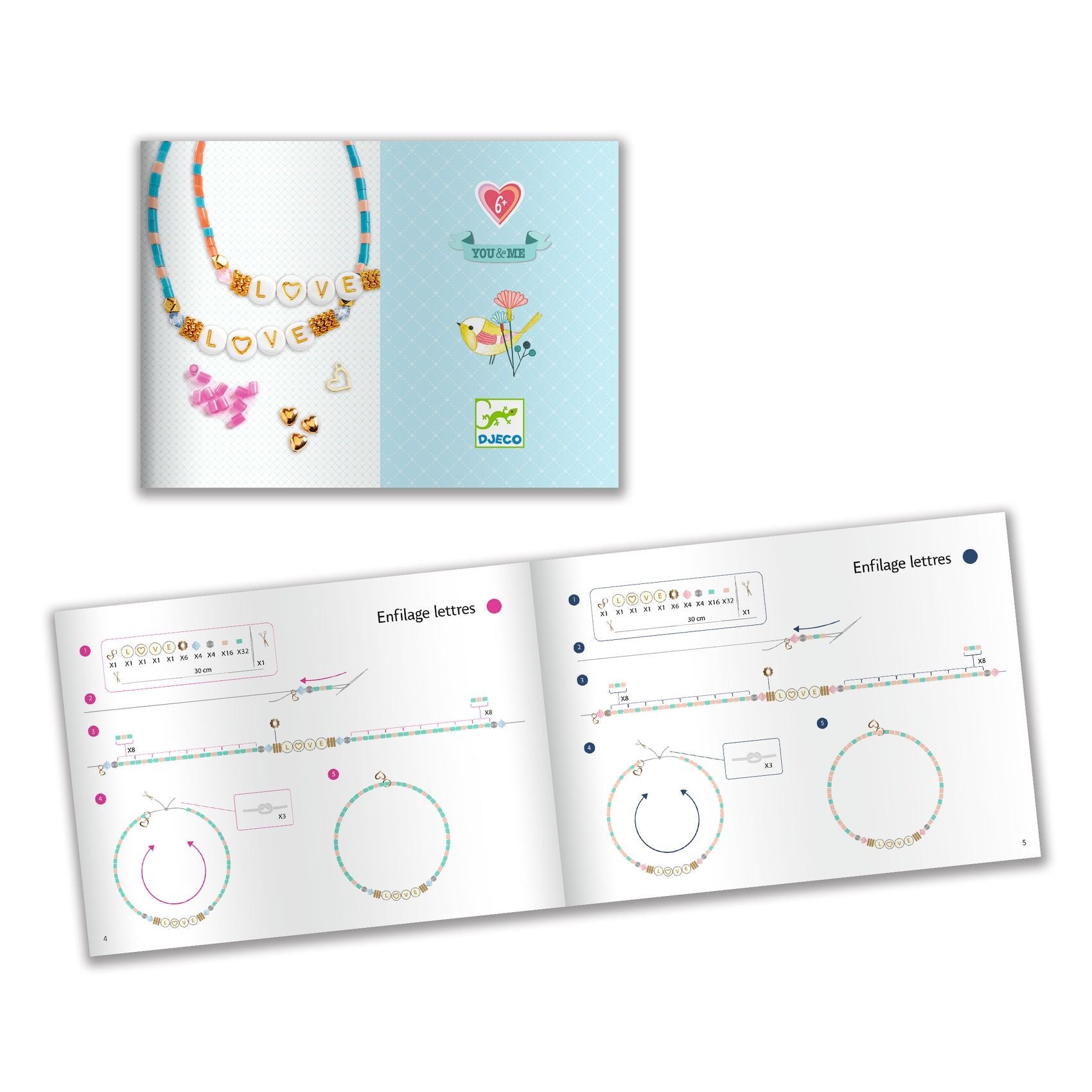 Halsband bokstäver You & Me