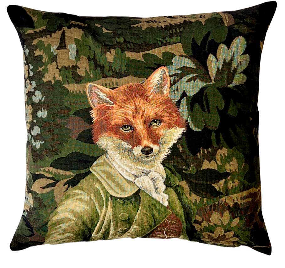 Fox kuddfodral - räv i skog