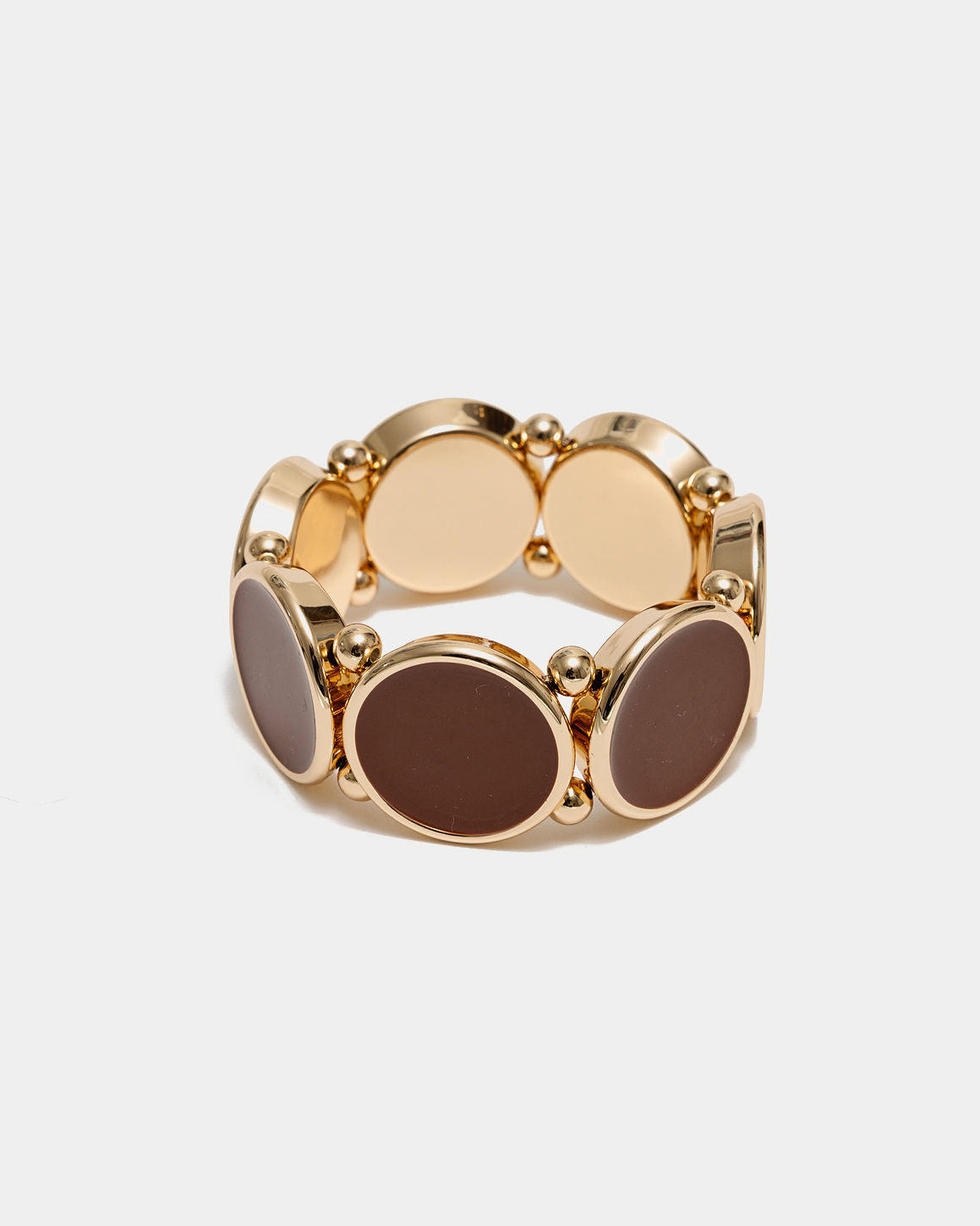 Bow 19 armband Ava guld brunt