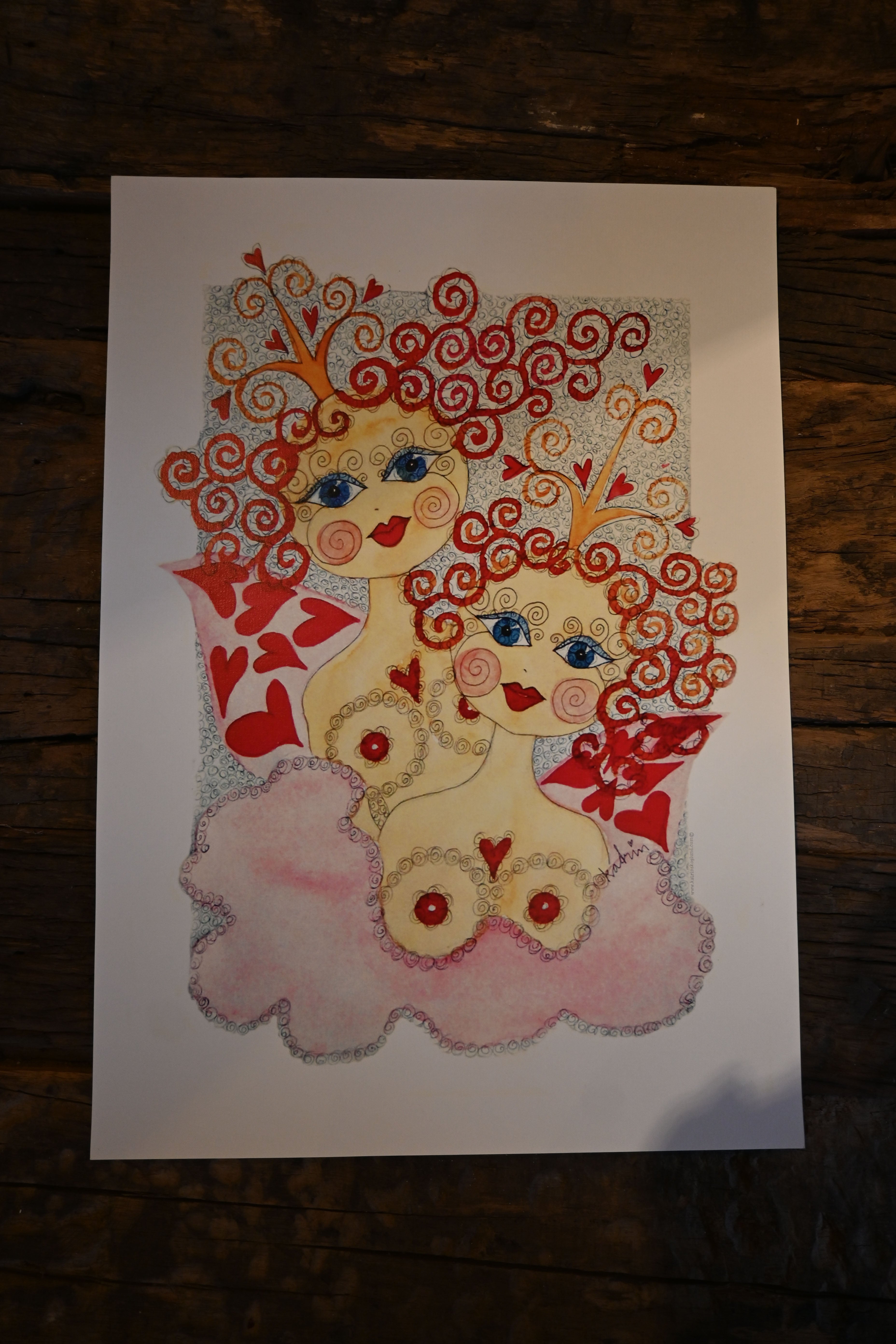 Katrin Skoglund konstblad Twinsisters